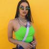 Sexy Chains Spaghetti Straps Crop Top Summer Vest Club Party Streetwear