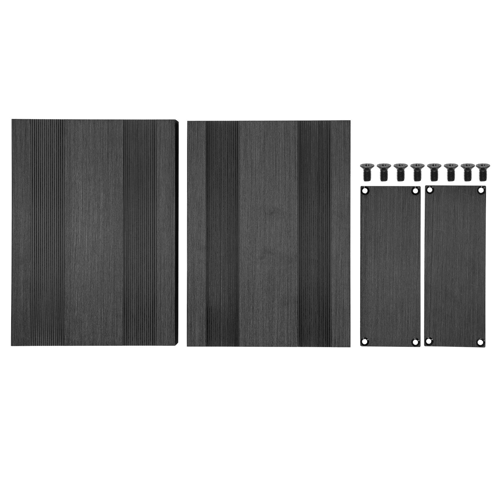 

Алюмінієвий сплав Project Enclosure Video Converter Box Split Case DIY Матовий чорний 54x145x200 мм