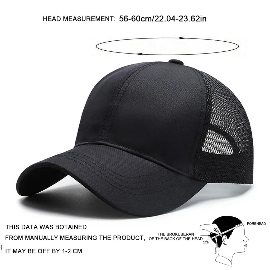 Summer Solid Color Mesh Light Plate Baseball Cap Men's and Women's Casual Sunscreen Hats Hip Hop Hat Golf Caps