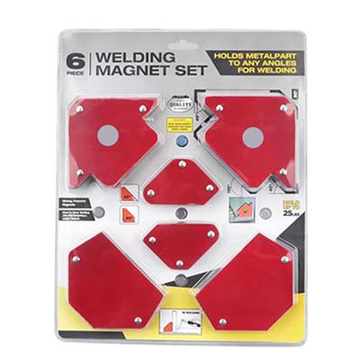 6 Stück Starkes Schweißmagnet-Set Rechter Neigungswinkel Robustes Mehrwinkel-Magnet-Schweißhalter-Kit