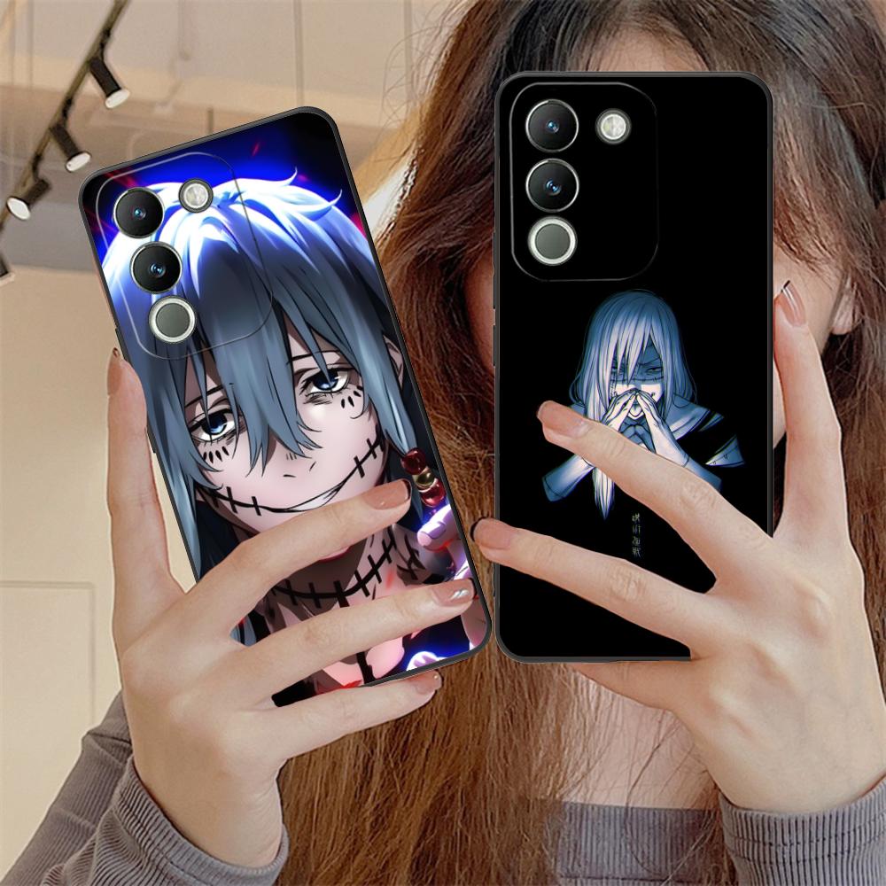 JJK Mahito Phone Case for VIVO Y77 76 75 74 73 72 58 56 55 51 50 38 36 Y19 Y18 Y03 Y01 5G Soft TPU Shockproof Cover