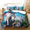 Wandering Witch Journey Of Elaina Bedding Set Printed single Comforter Quilt Bed Cover Pillow Case 3 Pieces Sets Kids Adult Size