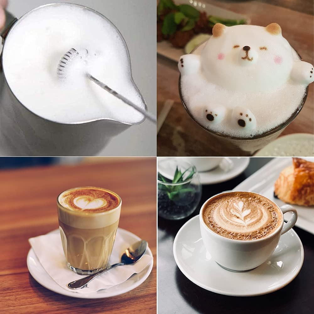 Handheld Milk Frother,Drink Mixer Handheld Hot Chocolate Maker,Coffee Foam Maker for Bulletproof Cappuccino Christmas Gift