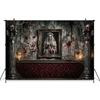 Mocsicka Halloween Photography Backdrop Bride Party Decor Background Terrifying Skull Studio Wall Poster Shooting Prop Photocall