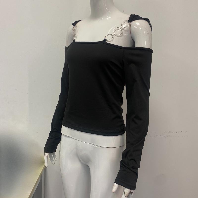 Y2K Dark Punk Printed Slim Fit Top