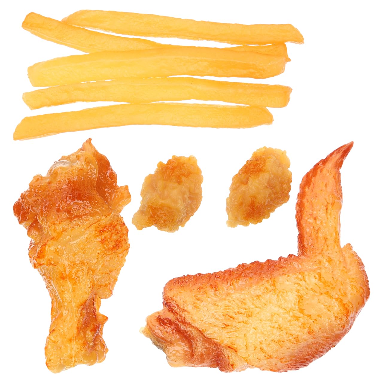 

Totority Food Samples Realistic Model Chicken Legs French Fries Kids Pretend Display Kitchen Photography Props Set of 9 - & - Toys, Play, Props,