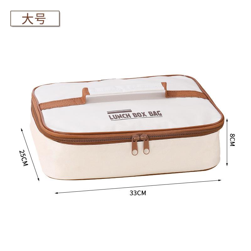 Portable Insulated Lunch Box Storage Bag Waterproof Bento Bags Large Capacity Dustproof Food Thermal Bag For Students