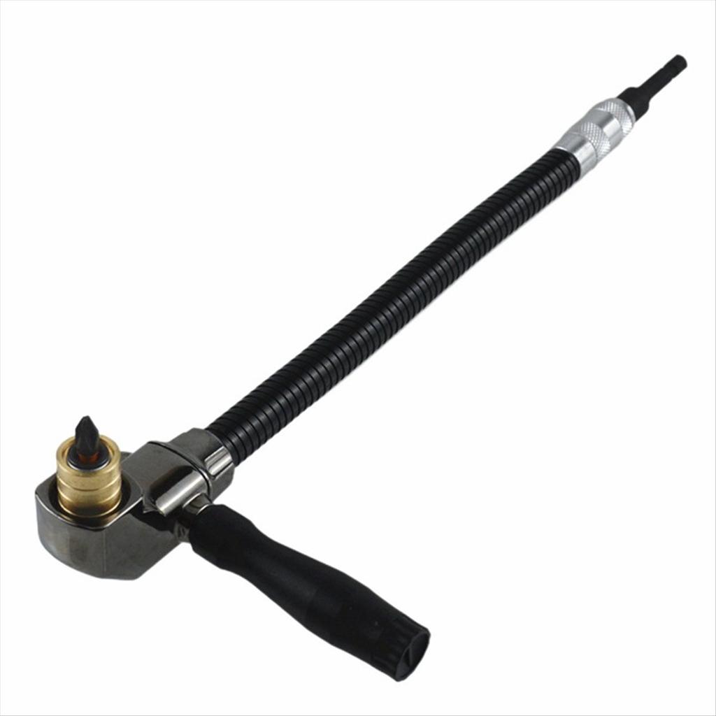 2025+ Right Angle Flex Shaft Drill Extension Attachment 90Degree Adjustable Flexible Bits Screwdriver Adapter Woodworking Tool