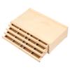 4/6 Layer Drawer Wooden Pencil Holder Artist Supply Storage Box Multifunction Pastel Pencils Stamps Paint Brush Organiser Box
