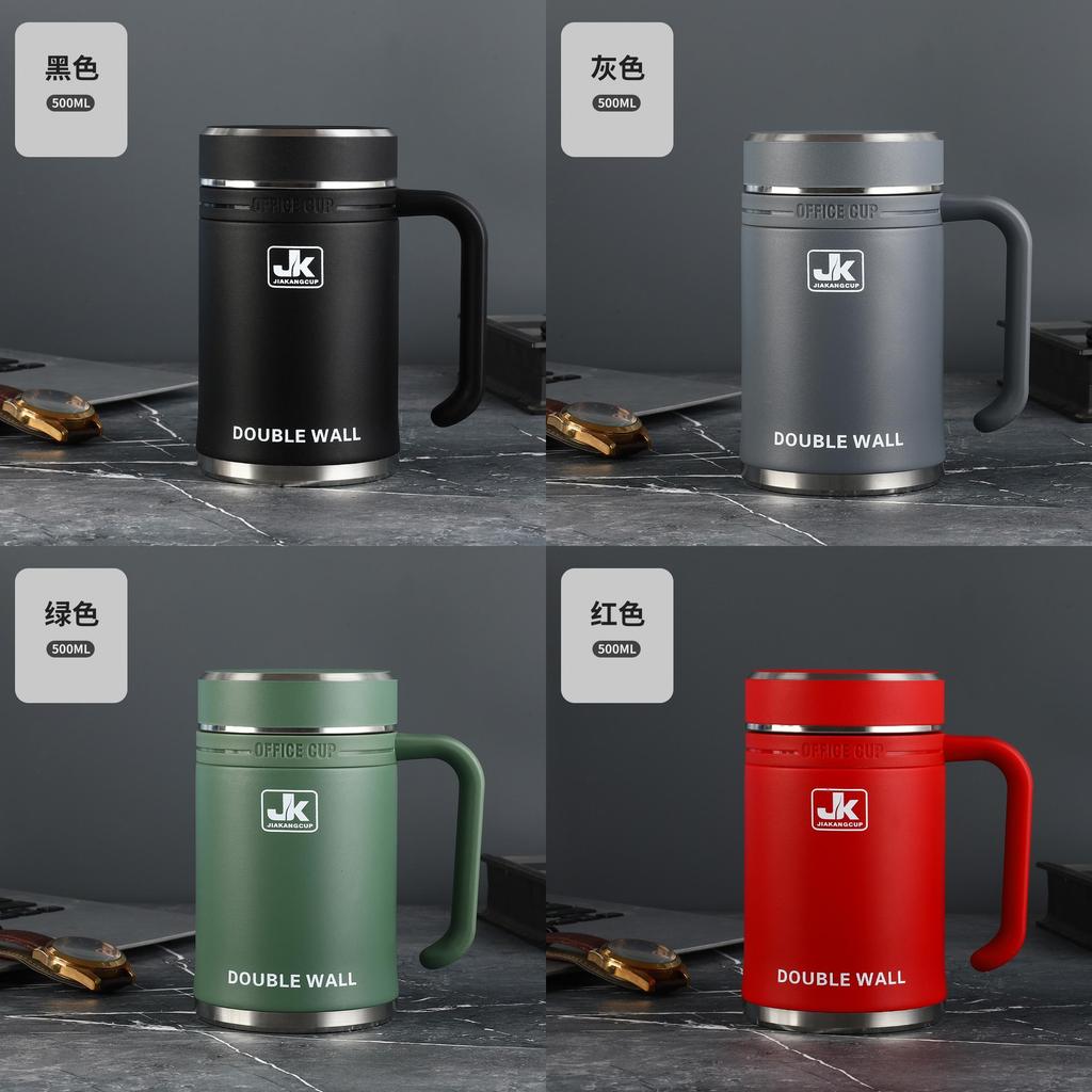 Stainless Steel Travel Mug With Leakproof Lid And Vacuum Insulation For Commuters