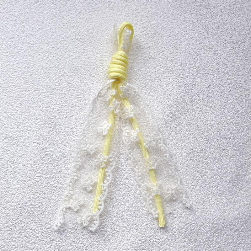 Lace Keychain Braided Rope Charm Pendant Keyring  Simple All-Matching Bag Decoration Jewelry Accessories