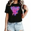 Girls Just Wanna Have Fun Women's T-Shirt 100% Cotton Funny Graphic Short Sleeve Tee Novelty Shirt Casual Crew Neck Top S-5Xl