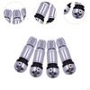 4x Bolt In Tire Valve Stem Caps Aluminum Alloy Universal Spare Parts Directly Replace Tubeless TPMS
