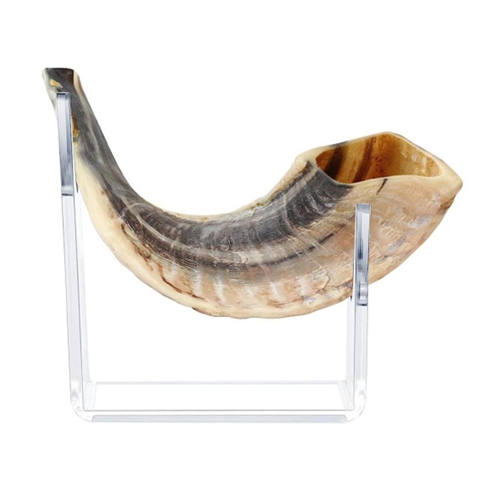 

YX010 2PCS Horn Holder Stand Sturdy Acrylic Shofar Horn Display Storage Holder Rack for Store,Home Type A