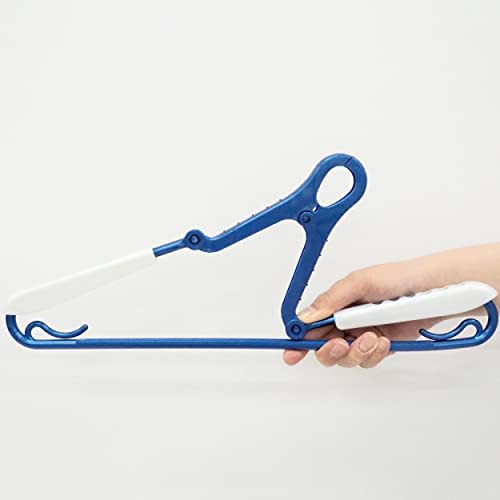Towa Sangyo LST Laundry Select Shoulder Slide Grip Laundry Hanger, Blue, Approx. 39 x 1.5 x 22.3 cm, Pack of 3, Product Number 24844