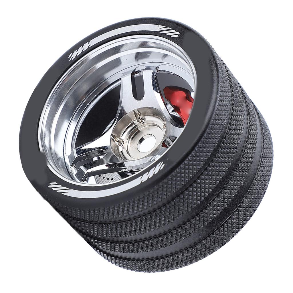 RC Transmitter Steering Hand Wheel Replacement Accessory Aluminum Alloy RC Steering Wheel Grip for for FUTABA