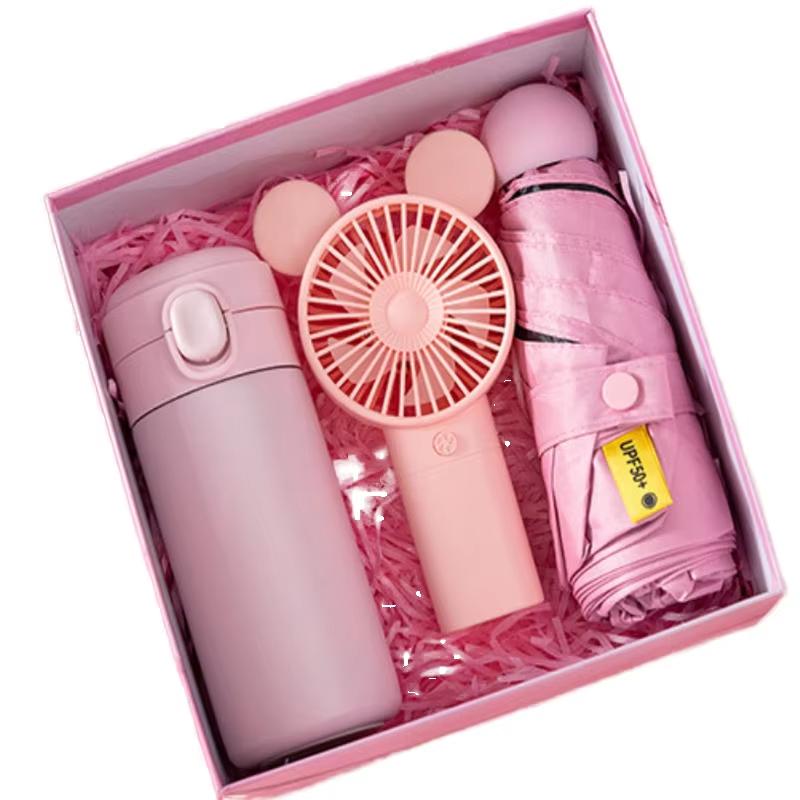 Stainless Steel Bottle Umbrella Towel Eco-friendly Gift Sets for Women Weddings Corporate Promotional Novelty Items