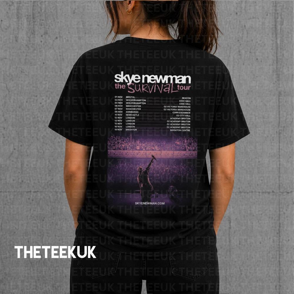 Skye NewUnisex Survival Tour 2026 UK T Shirt Pop Music Concert Tee Black 2XL