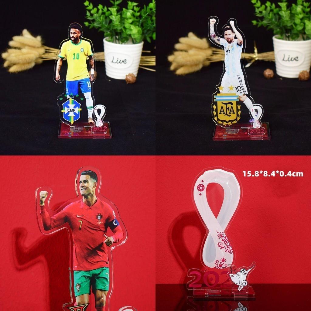 Football Star Mascot Logo Acrylic Handmade Toy Perfect For Fans Of Neymar Messi And Ronaldo