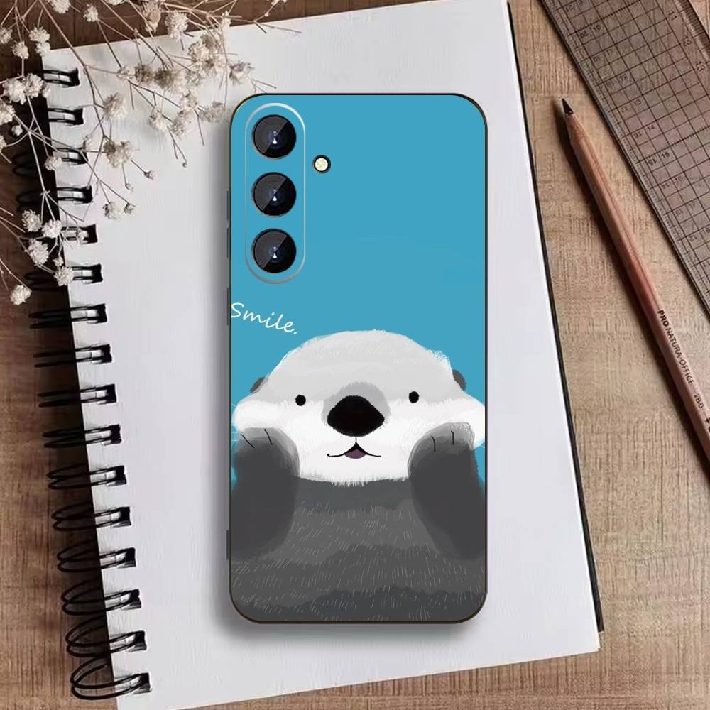 Cute Funny animals Phone Case For Samsung Galaxy A73,A72,A71,A70,A52,A51 Others Soft Black Cover
