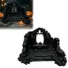 Miniature Puppet Scene Setting Gothic Ruin Skull Altar Table Ornaments 3D Printed Broken Chapel Castle Ruins Diorama Props Halloween Spooky Desktop