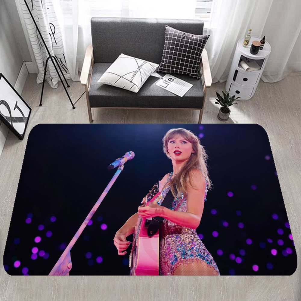 T-Taylor-SwiftS Floor Mat Retro Multiple Choice Living Room Kitchen Rug Non-Slip Modern Home Decor