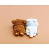 San-X Rilakkuma "Aokogu's Stayover" Lap-Suitable Plush Toy, Chairoikoguma, MV07401, H115 x W170 x D200mm
