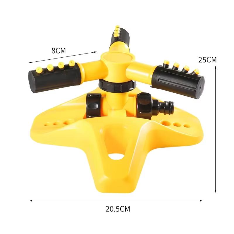 Adjustable Cross Base Gardening Sprinkler Watering Device with Rotatable Spray Head for Efficient Garden Care