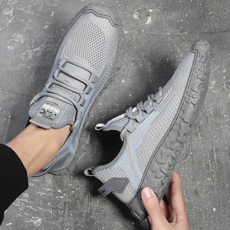 [49 yuan 1 piece] Mesh shoes men's summer sports shoes men's casual running shoes soft-soled flying weaving will not be returned or exchanged.