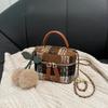 High-End Nische Mini-Tasche Damen Neu Wollkette Umhängetasche Damen Tragbare Kleine Quadratische Tasche