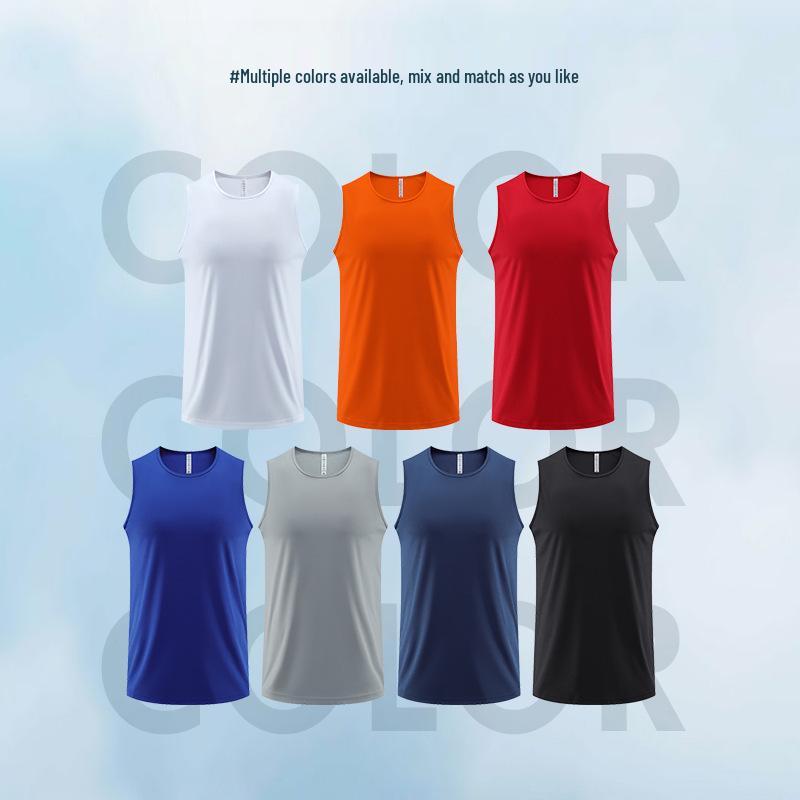 Men's Quick-Dry Summer Sports Vest - Sleeveless, Casual, and Ideal for Running or Basketball.