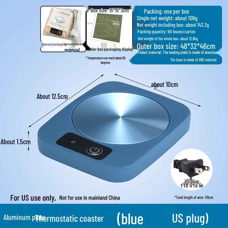 Smart 55° Heating Coaster: Constant Temperature Cup Warmer for Hot Drinks