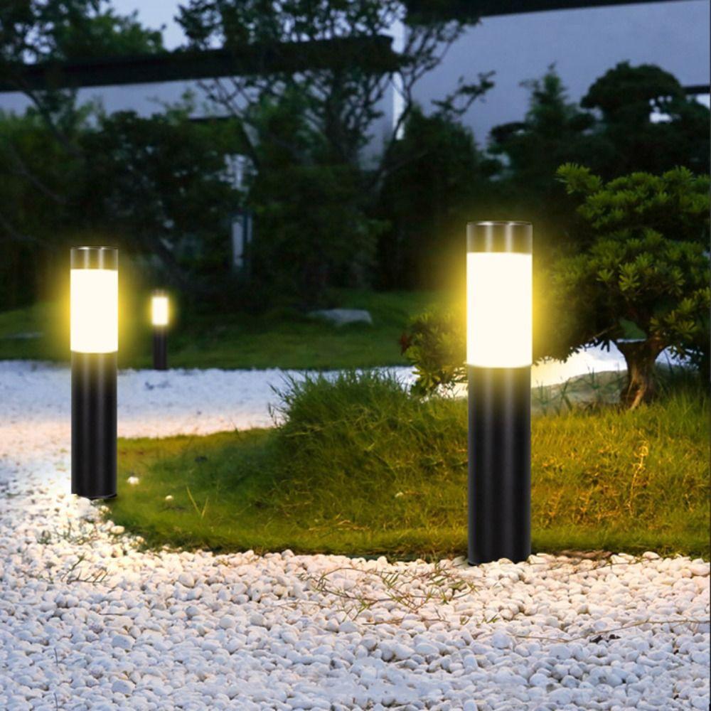 Stainless Steel Solar Garden Lights IP65 Rated Bollard Light Solar Lamp  Garden Lighting