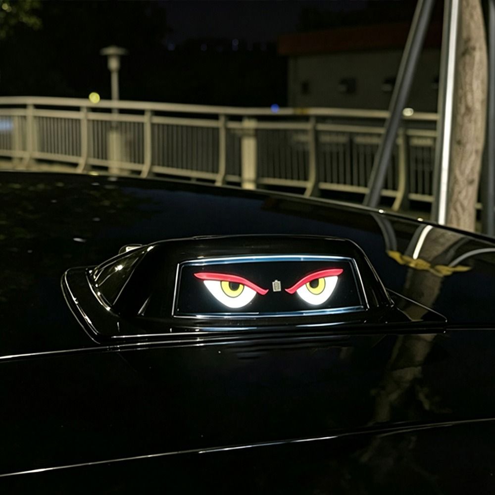 Solar Powered Eye of the Demon Roof Decorative Light Automotive Exterior Tool  Vehicle Accessories