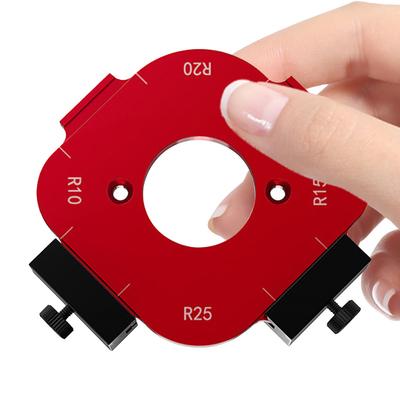 Woodworking Router Aluminum Alloy Wardrobe Corner Fillet Mold Multi-Function DIY Cutting Template 4 In 1 for Trimming Machine
