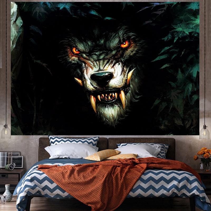 Animal Art Large Tapestry Wall Hanging  Geometry Hippie Tapestry Home Room Decor Aesthetic Decoration