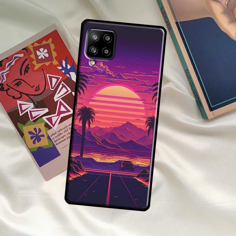 Synthwave Retro 80er Neon Hülle Für Samsung Galaxy A52 A32 A12 A33 A06 A16 A26 A36 A56 A15 A53 A13 A34 A54 A14 A35 A55
