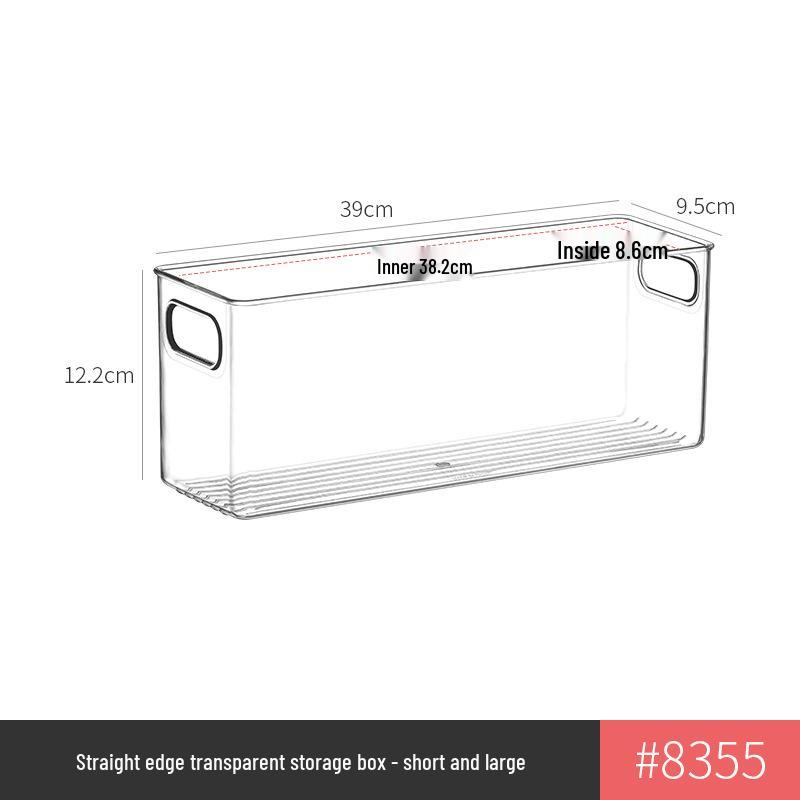 Transparent Kitchen Cabinet Organizer and Under-Sink Storage Box for Snacks and Sundries