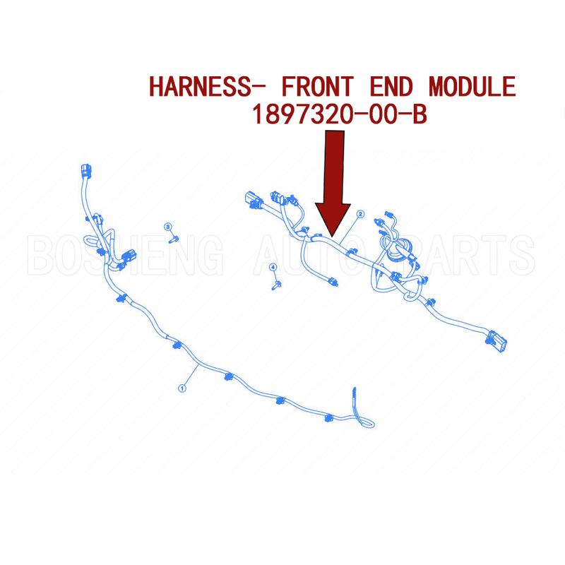 New For Tesla Model 3 2023- Front End Module Harness OEM 1897320-00-B 189732000B 1897320 00 B