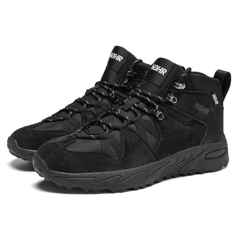 

Men s shoes autumn and winter high-top platform sports and leisure outdoor hiking shoes men s non-slip and wear-resistant large-size sand-proof toolin 47 чорний
