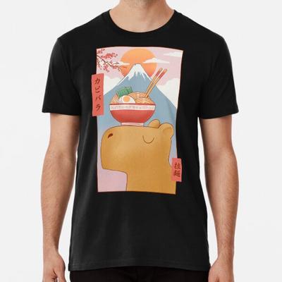 Capibara e ramen S a 5XL Made in the AU/USA T-shirt