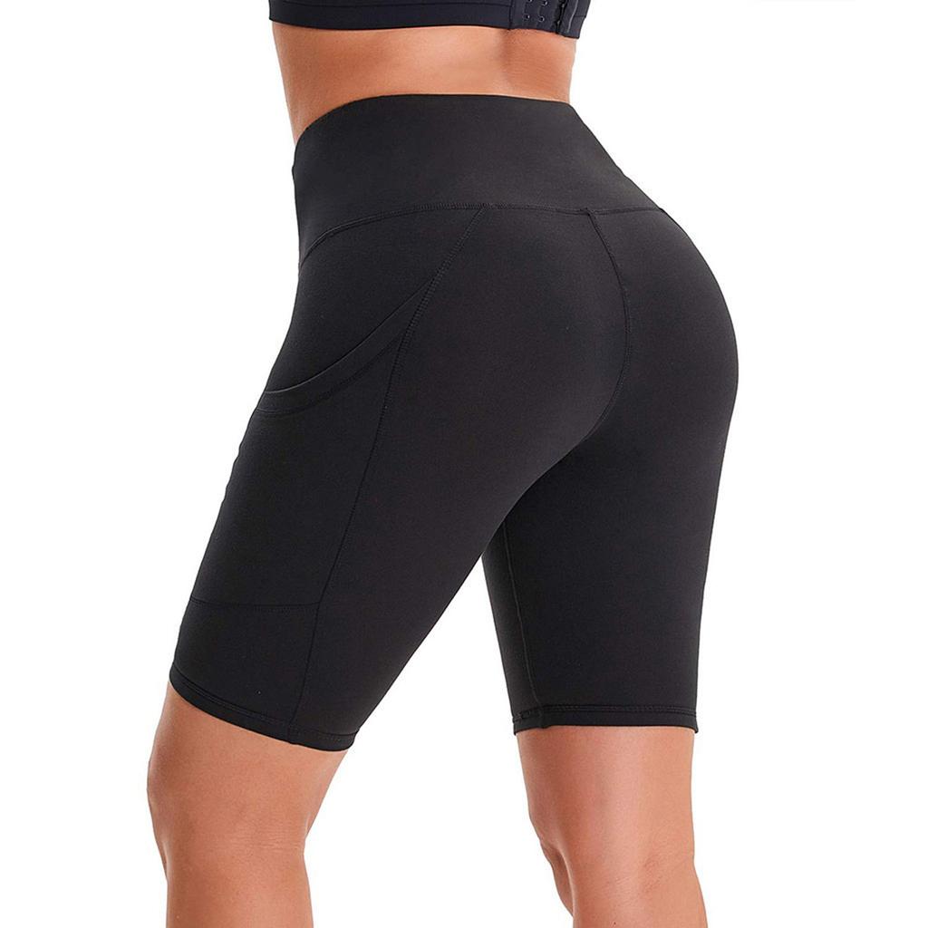 Ladies High-waist Hip Stretch Underpants Running Fitness Yoga Shorts