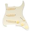 Pro SSS Strat Wiring Pre-assembled Pickguard Artec Staggered Alnico 5 Single Coil Pickups Cream 3P