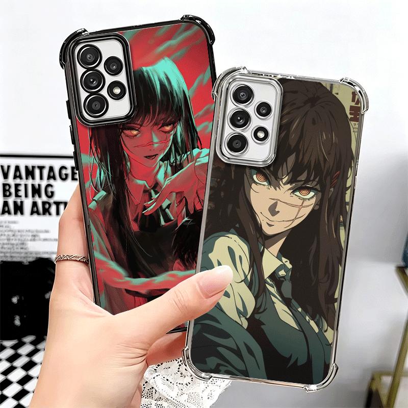 Anime Character Yoru War CSM Plating Phone Case For Samsung A17 A07 A37 A57 A16 A56 A15 A55 A14 A54 A13 A53 A26 A36 A25 A35 A24