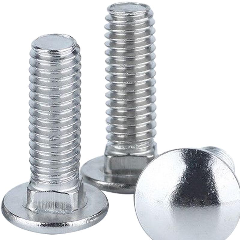 Zinc-Plated Carriage Bolts with Semicircular Head and Square Neck - M5/M6/M8/M10