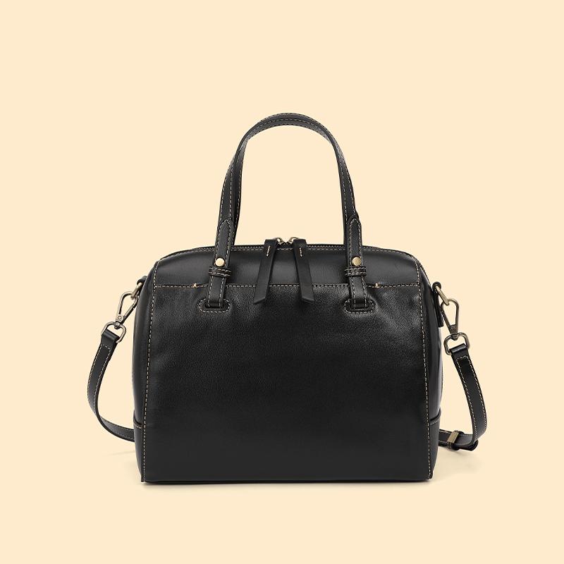 Genți de mână Boston din piele naturală pentru femei, genți de mână de designer la modă, tip pernă tote, genți de umăr crossbody pentru femei