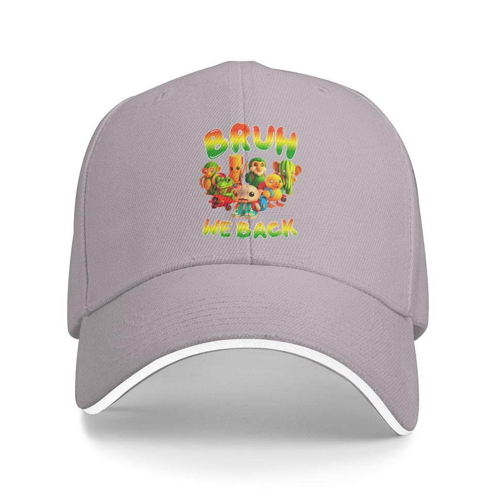 Italian Brainrot Meme Bruh Back To School Baseball Cap  Stylish Hip Hop Hats Summer Women Men Hunting Camping Baseball Caps