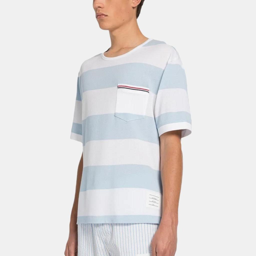 THOM BROWNE Rwb Crewneck T Shirt Unisex MJS201A-J0049-452