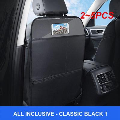 2~5PCS Auto Seat Cover Multipurpose Leather For Children Kids Baby Car Accessories Anti Dirty Mat Anti-kick Storage Kick Pad