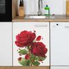 Self-adhesive Valentine Day Rose Petals Wall Stickers for Cabinet Wardrobe Home Decor